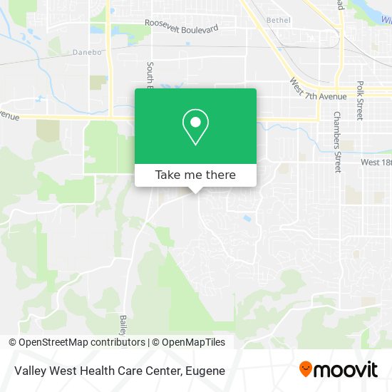 Mapa de Valley West Health Care Center