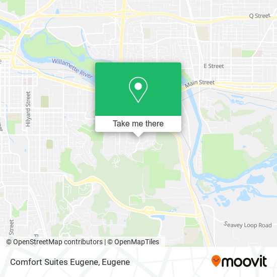 Comfort Suites Eugene map