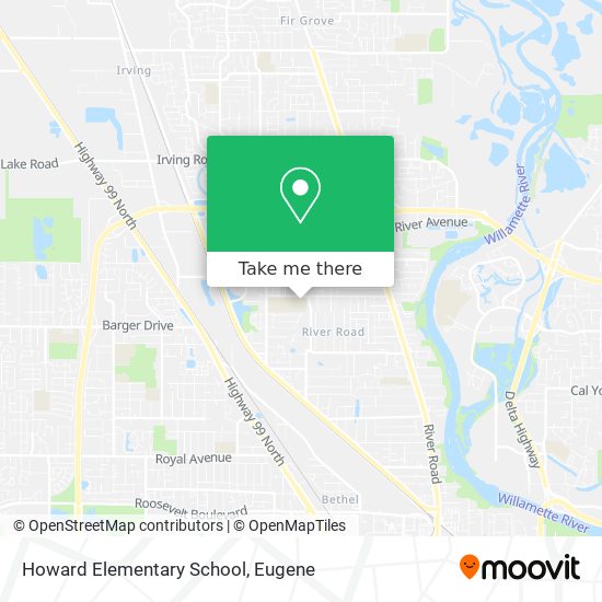 Howard Elementary School map