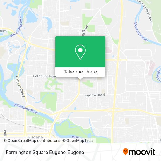 Farmington Square Eugene map