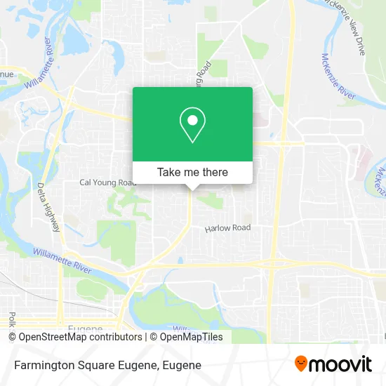 Farmington Square Eugene map