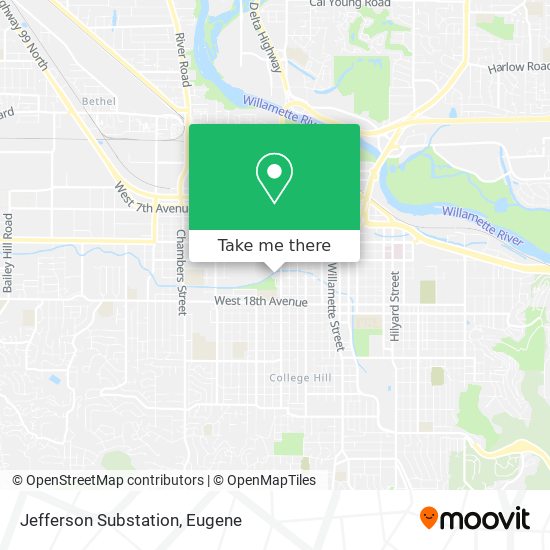 Jefferson Substation map