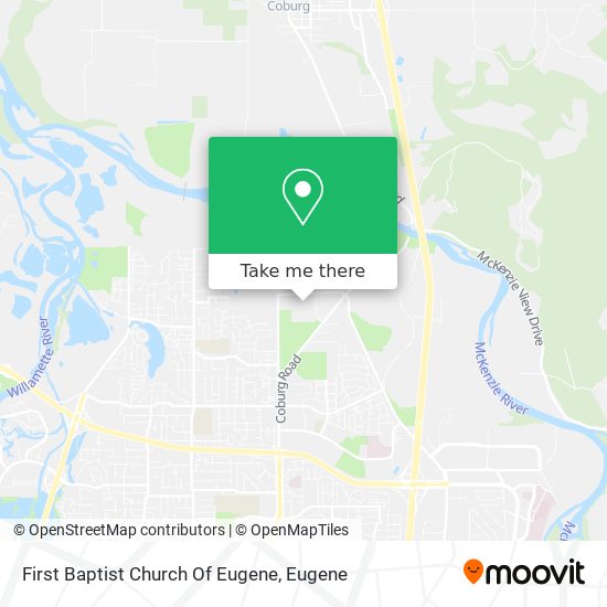 Mapa de First Baptist Church Of Eugene