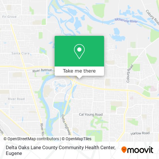 Delta Oaks Lane County Community Health Center map