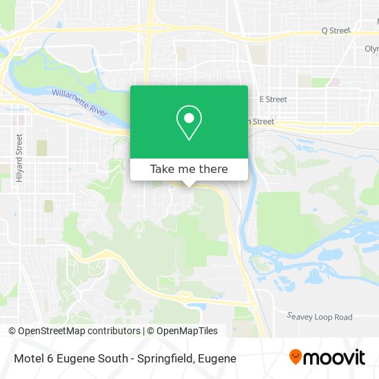 Motel 6 Eugene South - Springfield map
