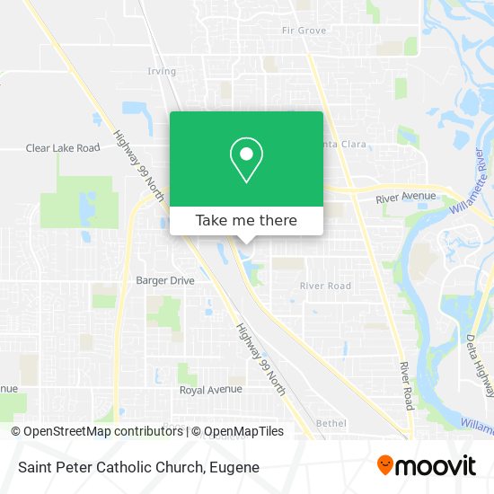 Saint Peter Catholic Church map