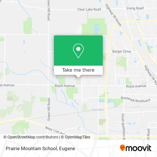 Prairie Mountain School map