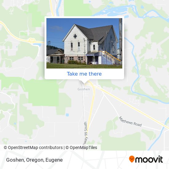 Goshen, Oregon map