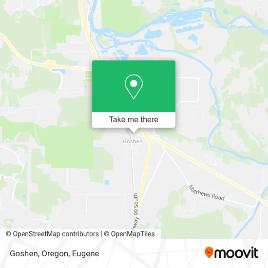 Goshen, Oregon map