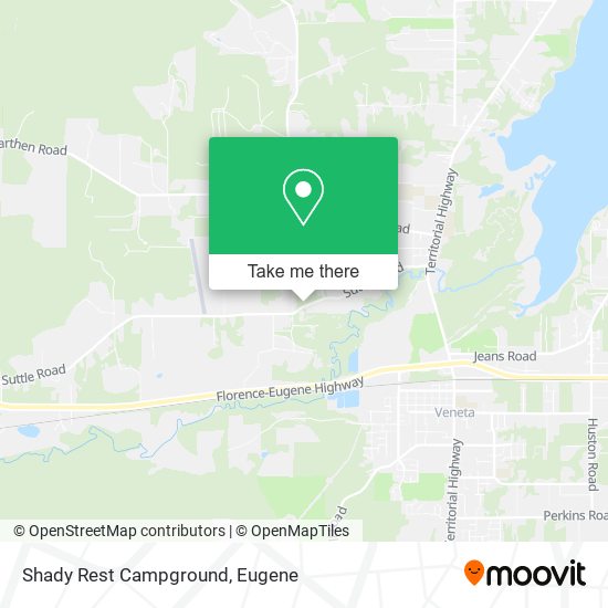 Shady Rest Campground map