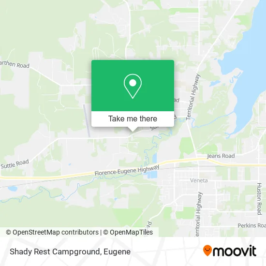Shady Rest Campground map