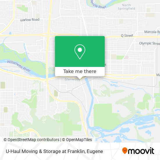 Mapa de U-Haul Moving & Storage at Franklin