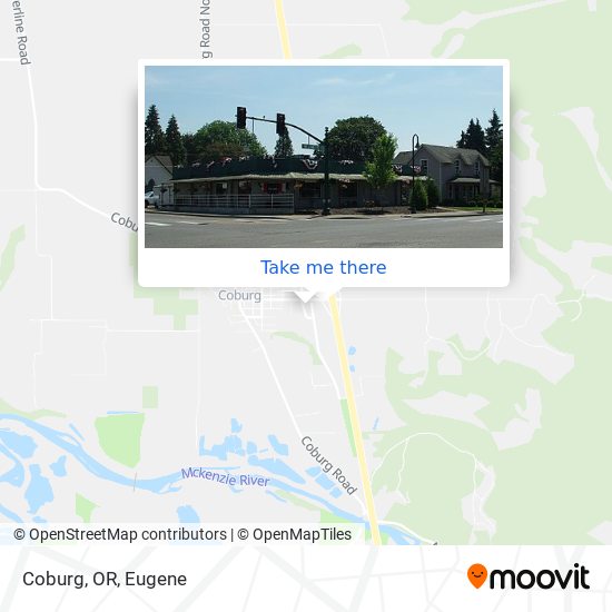 Coburg, OR map