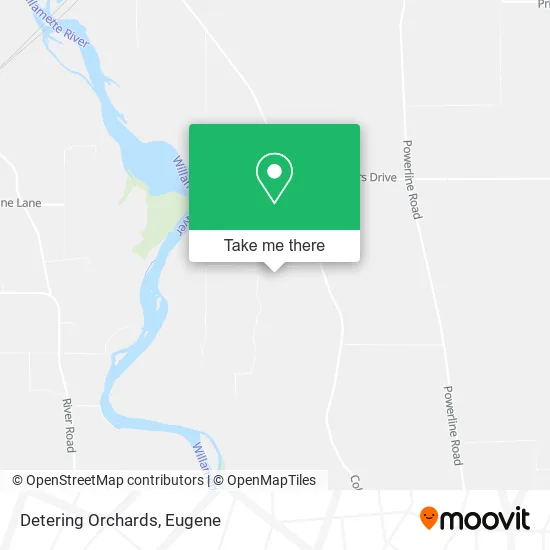 Detering Orchards map