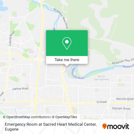 Mapa de Emergency Room at Sacred Heart Medical Center
