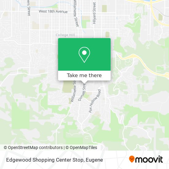 Edgewood Shopping Center Stop map