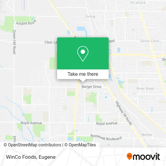 WinCo Foods map