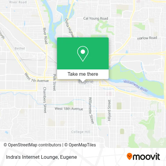 Indra's Internet Lounge map