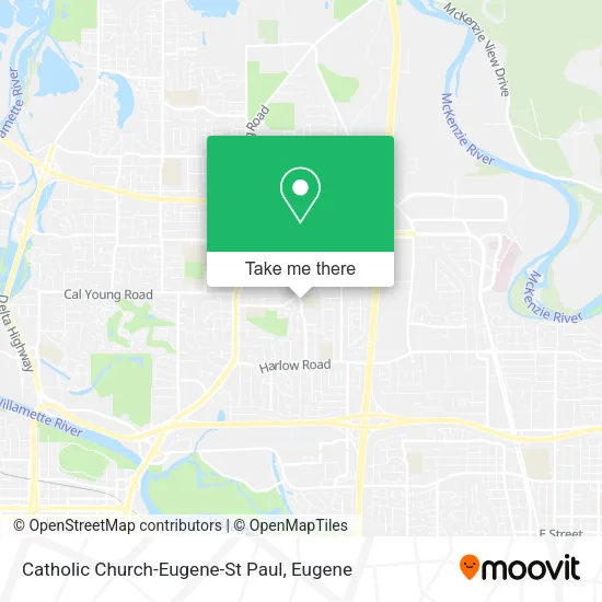 Mapa de Catholic Church-Eugene-St Paul