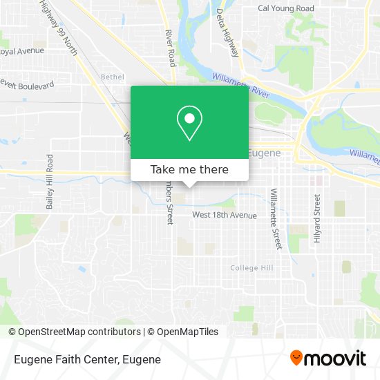 Mapa de Eugene Faith Center