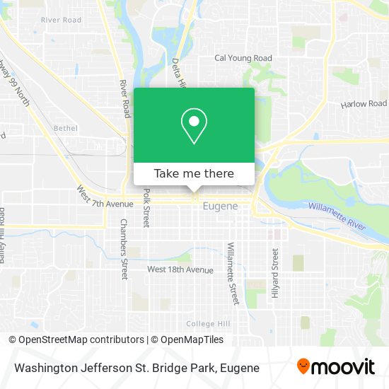 Washington Jefferson St. Bridge Park map