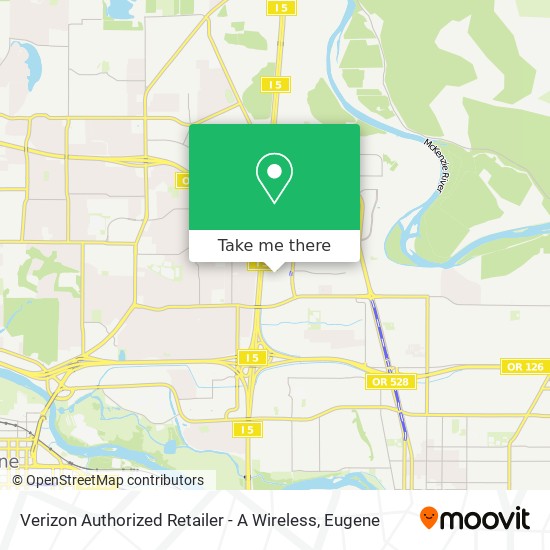 Verizon Authorized Retailer - A Wireless map