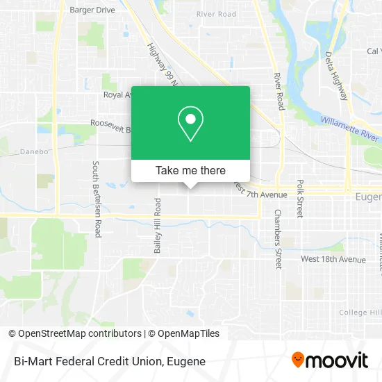 Bi-Mart Federal Credit Union map