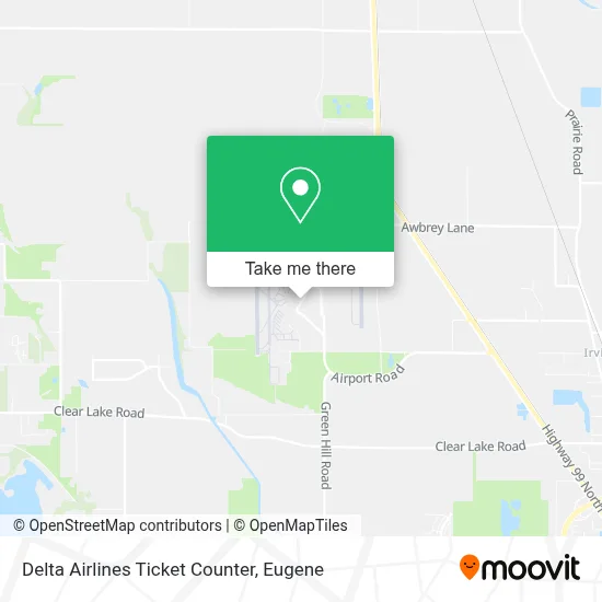 Delta Airlines Ticket Counter map