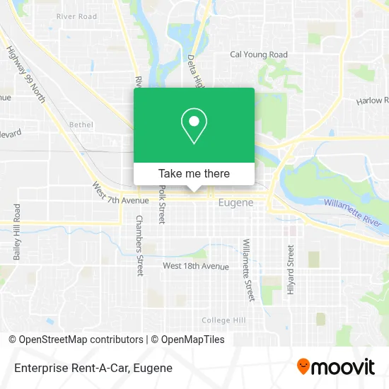 Enterprise Rent-A-Car map