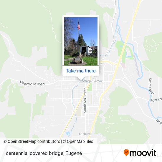 centennial covered bridge map