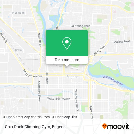 Crux Rock Climbing Gym map