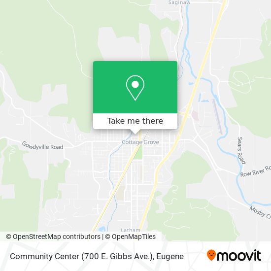 Mapa de Community Center (700 E. Gibbs Ave.)