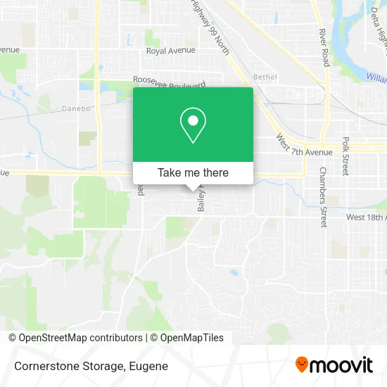 Mapa de Cornerstone Storage