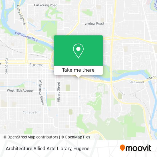 Architecture Allied Arts Library map