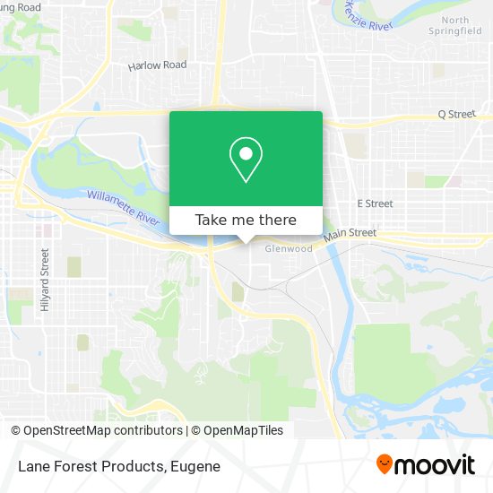 Lane Forest Products map