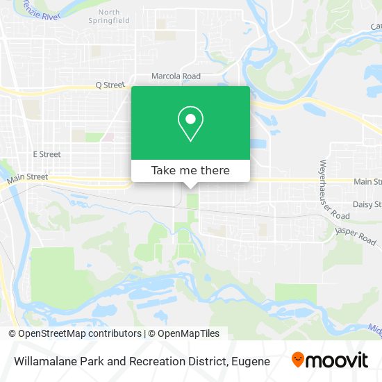 Willamalane Park and Recreation District map