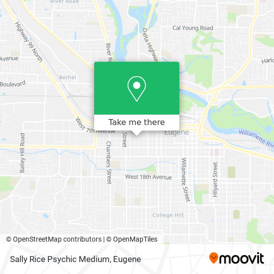 Sally Rice Psychic Medium map