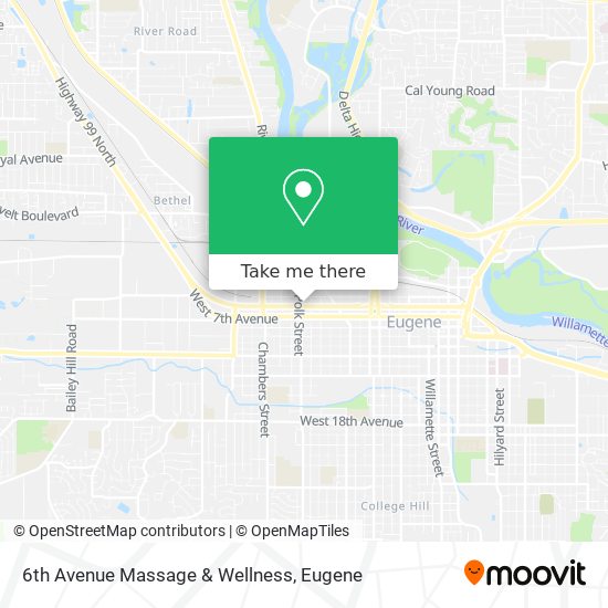 6th Avenue Massage & Wellness map