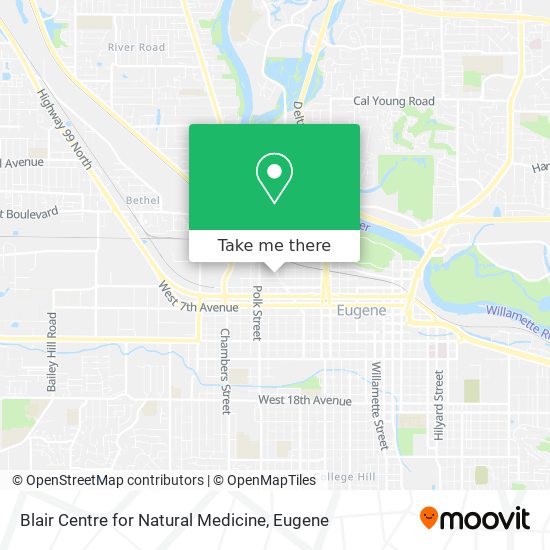 Blair Centre for Natural Medicine map