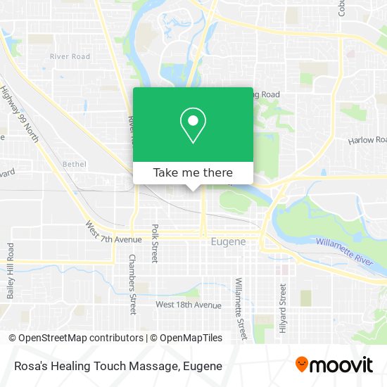 Rosa's Healing Touch Massage map