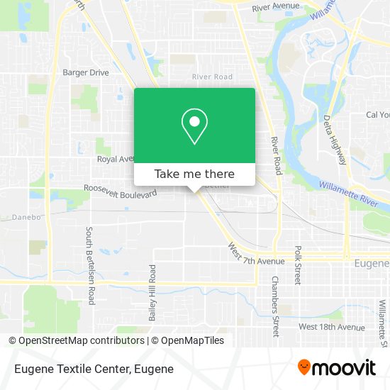 Eugene Textile Center map