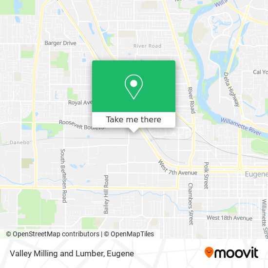 Valley Milling and Lumber map