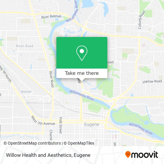 Willow Health and Aesthetics map