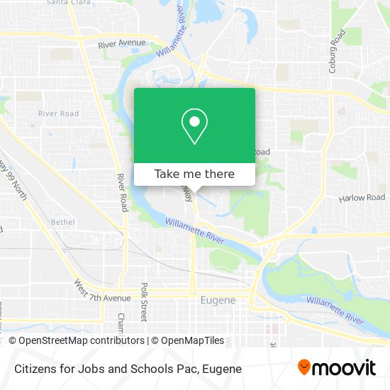 Mapa de Citizens for Jobs and Schools Pac