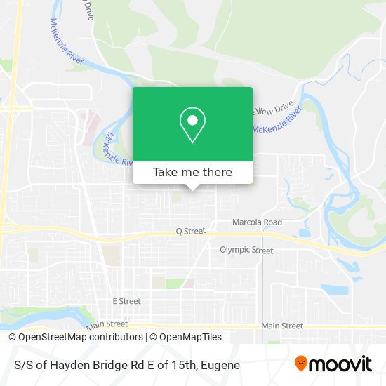 S / S of Hayden Bridge Rd E of 15th map