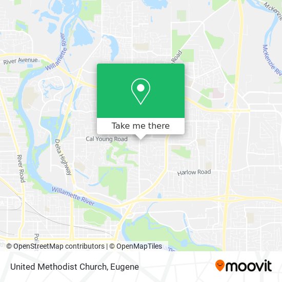 United Methodist Church map