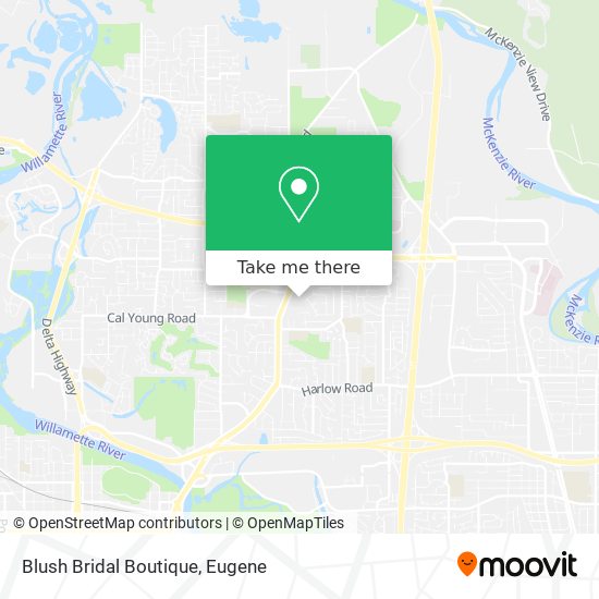 Mapa de Blush Bridal Boutique