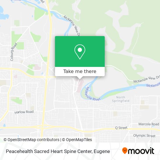 Mapa de Peacehealth Sacred Heart Spine Center