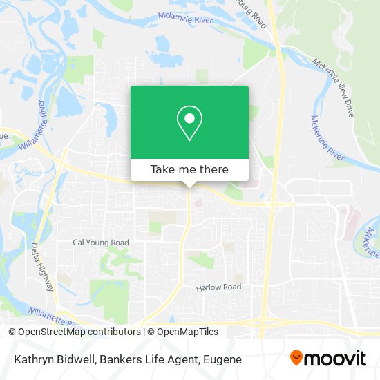Kathryn Bidwell, Bankers Life Agent map