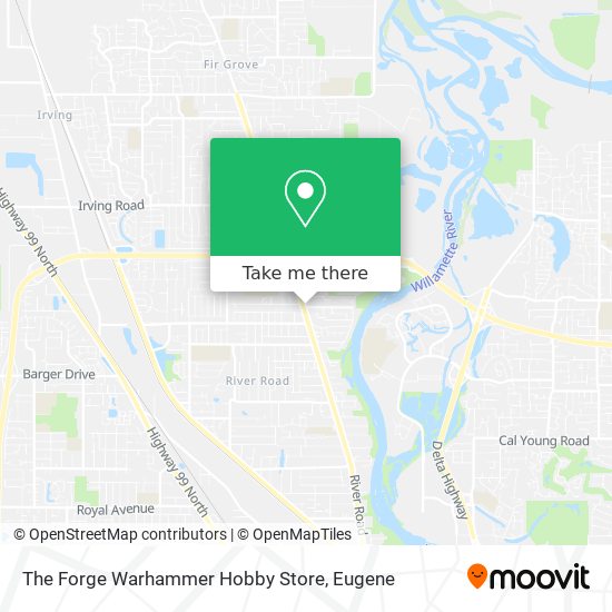 The Forge Warhammer Hobby Store map